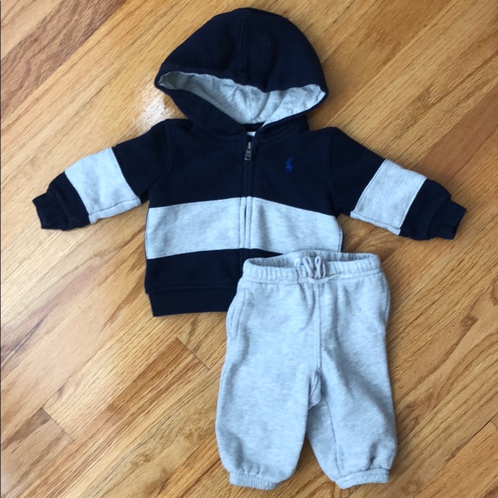 Ralph Lauren 2pc Sweatsuit set. Size 3m